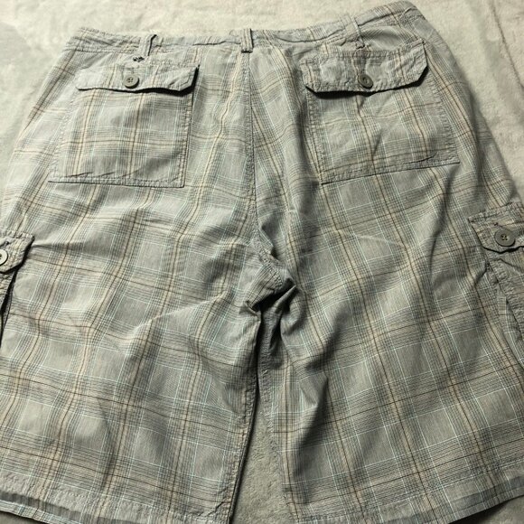 Guess Grey, Black & Blue Long Shorts Size 38 - Picture 2 of 10